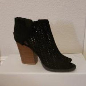 Cute open toe summer ankle boots